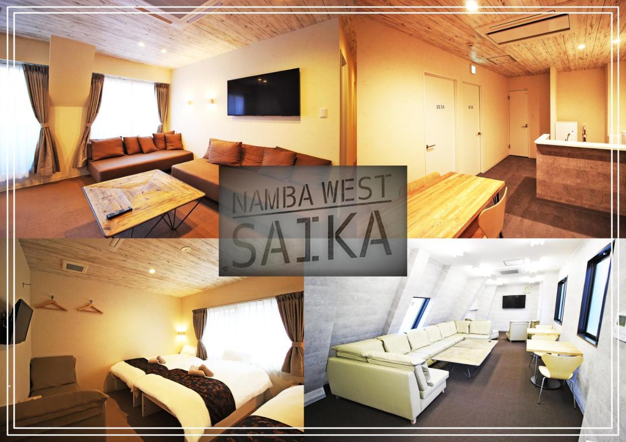 Namba West Saika Apartment Osaka Exterior foto